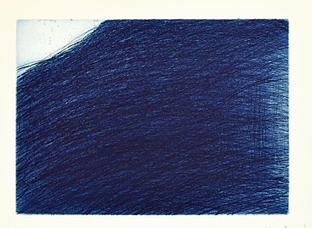 Arnulf Rainer - Mar Azul, Farbradierung, 54 x 68 cm. Kunstprojekte Leyerseder